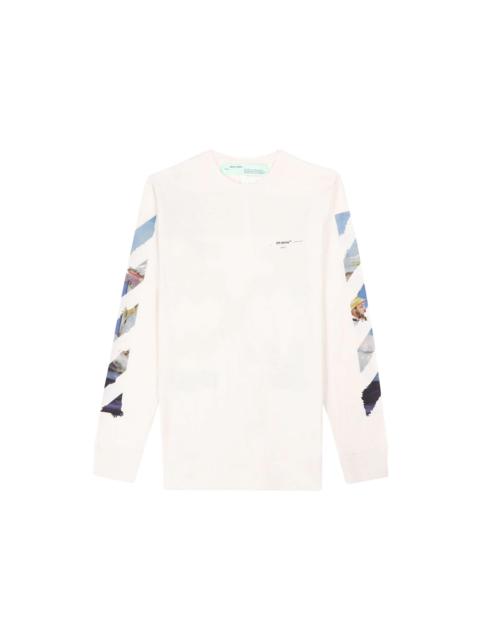 Off-White OFF-WHITE Diag Arrows L/S T-Shirt White/Multicolor