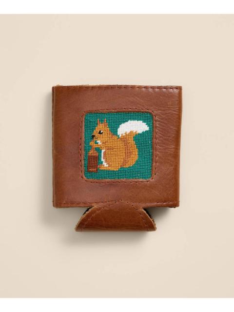 Brooks Brothers Smathers & Branson Needlepoint Squirrels Can Cooler