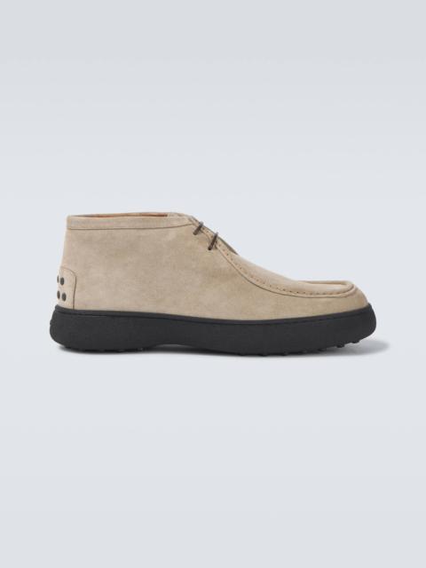 Tod's Suede lace-up boots