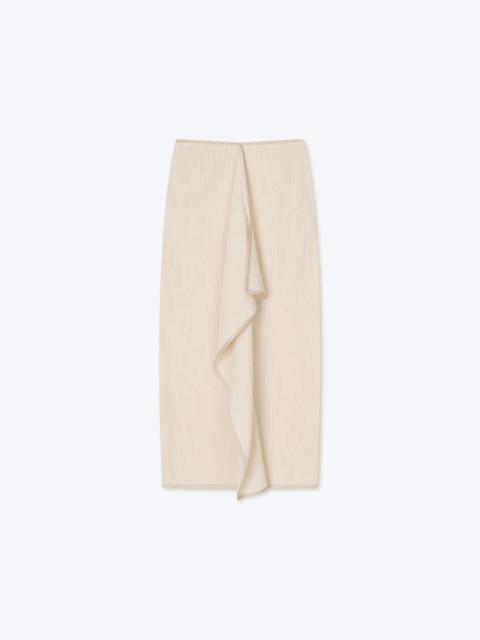 Nanushka LINNEA - Textured bouclé tweed skirt - Creme