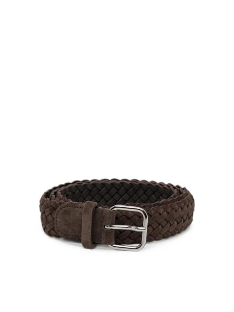 GIORGIO ARMANI WOVEN LEATHER BELT