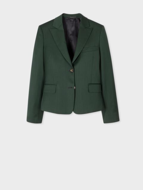 Paul Smith Dark Green Wool Twill Blazer