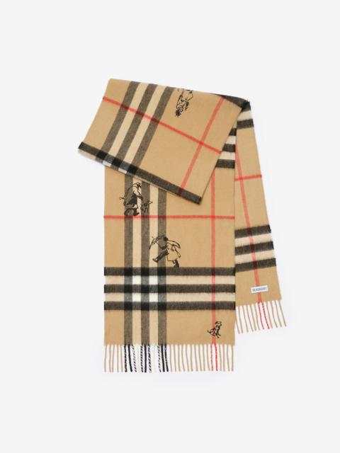 Burberry Check Mates Cashmere Scarf