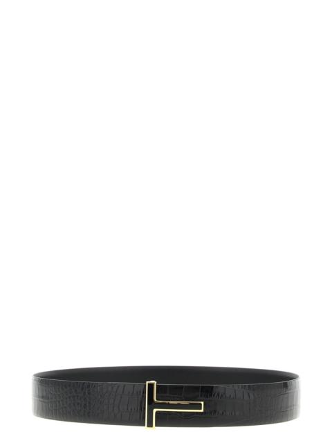 TOM FORD Reversible crocodile belt