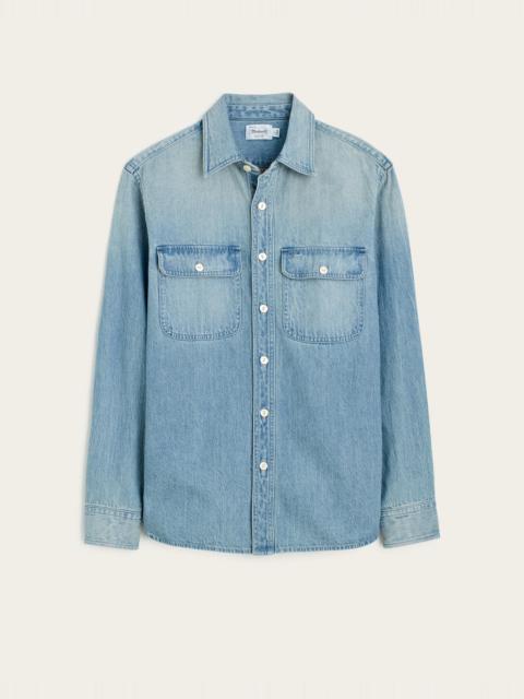 Madewell Work Shirt in Softfade Denim