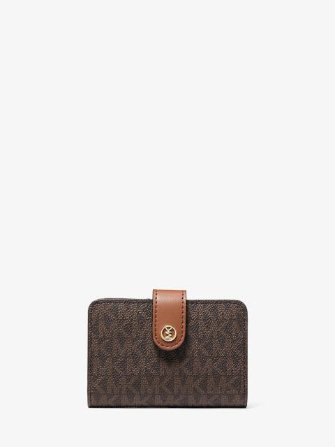 MICHAEL KORS Jet Set Travel Small Signature Logo Billfold Wallet
