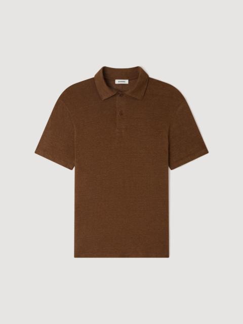 Sandro LINEN POLO SHIRT