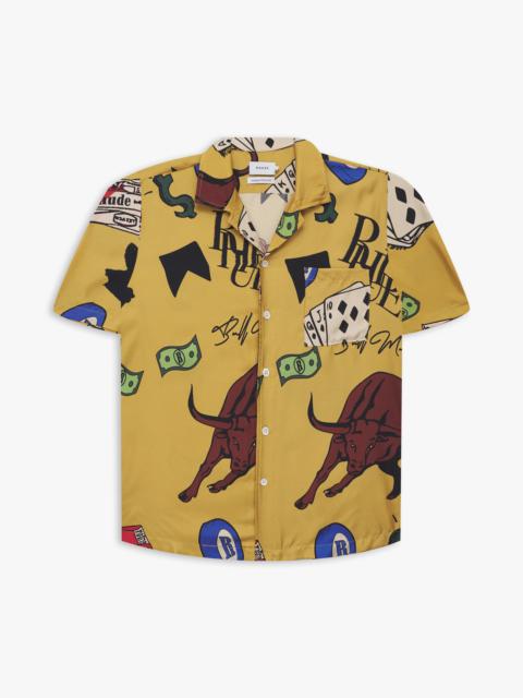 Rhude SILK DOODLE SS BUTTON UP