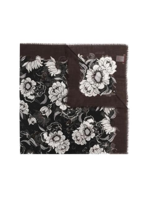 Valentino floral-print cashmere scarf