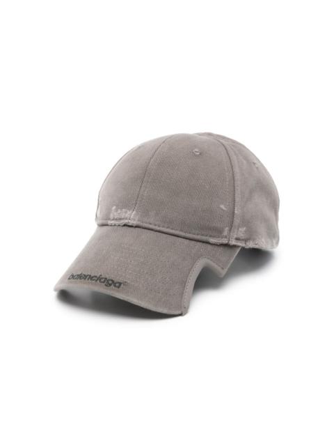 logo-embroidered cotton cap