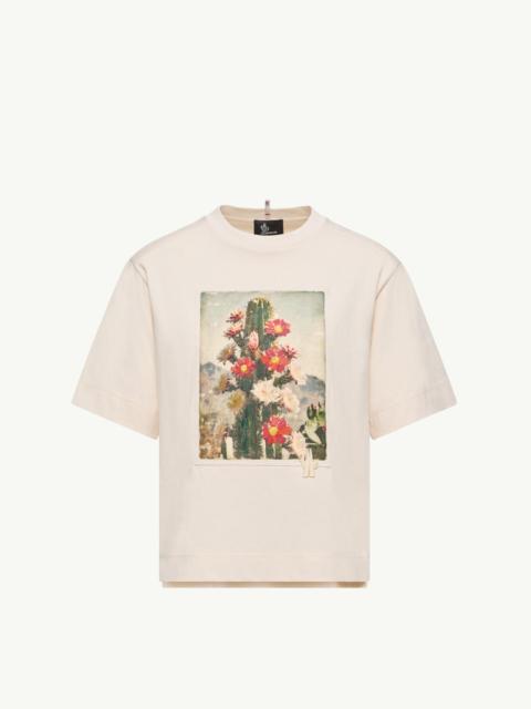 Moncler Grenoble Landscape Print Cotton T-Shirt