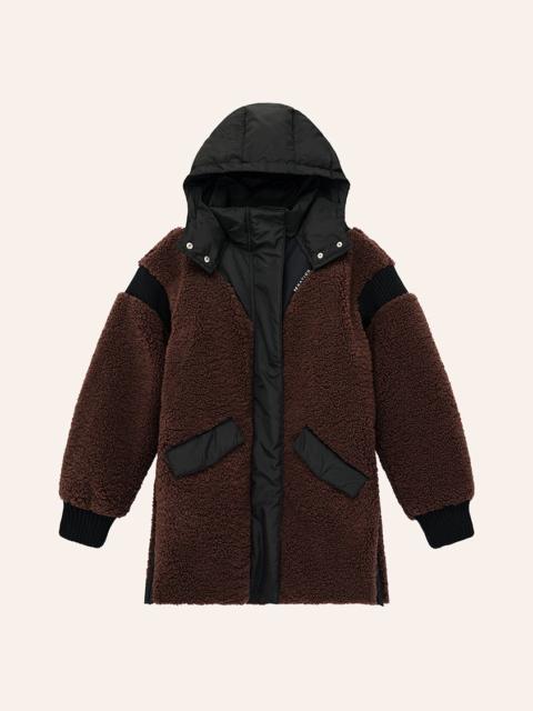 P.E NATION DISTRICT JACKET IN MAHOGANY