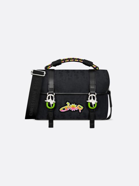 Dior DIOR AND LEWIS HAMILTON Dior Hit the Road Messenger Bag with Flap