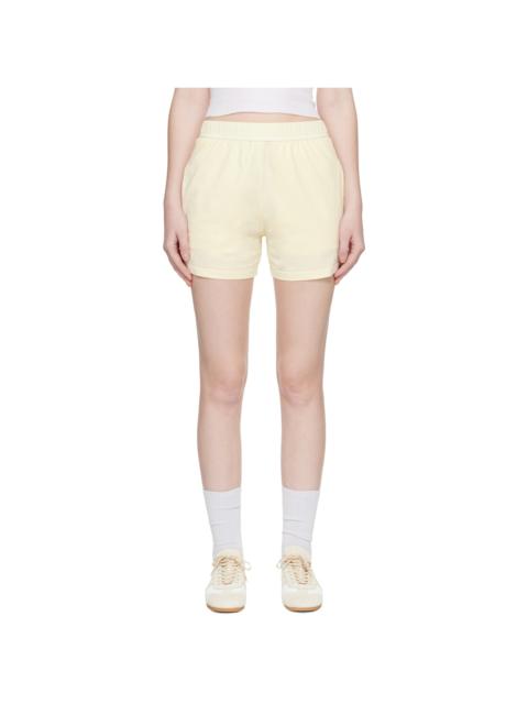 RIER Yellow Jersey Cotton Shorts