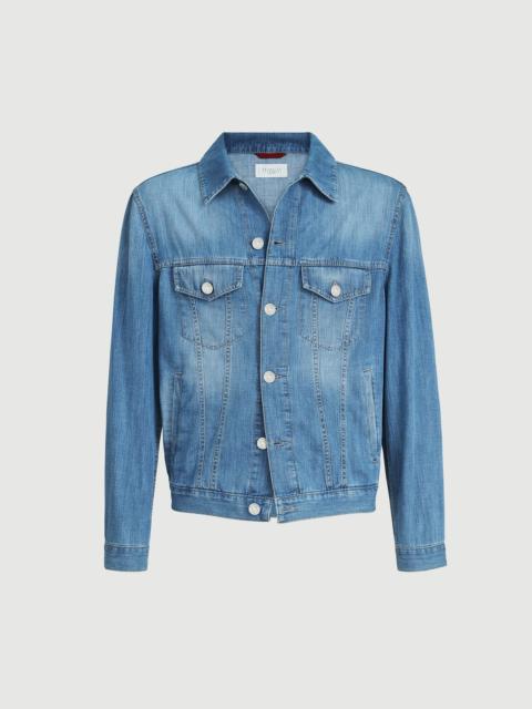 Brunello Cucinelli Lightweight old denim four-pocket jacket