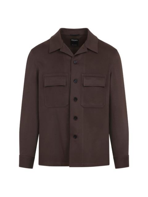 ZEGNA DOUBLE-POCKET CASHMERE SHIRT JACKET