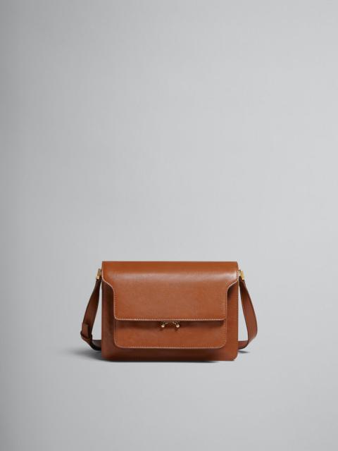 TRUNK SOFT MEDIUM BAG IN BROWN LEATHER