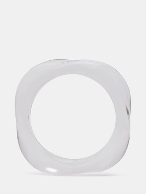 STEVE MADDEN CURVED RETRO BRACELET CLEAR