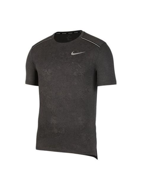 Nike Men's Nike Running Training Short Sleeve Black T-Shirt CN8463-010