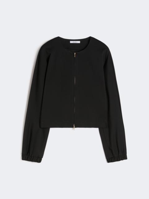Max Mara Viscose jersey boxy jacket - BLACK
