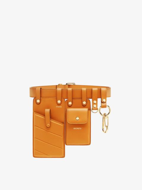 FENDI Orange leather belt
