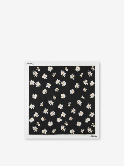 Moschino ALLOVER DAISY SILK SCARF