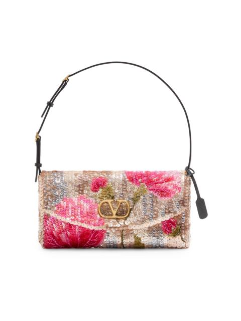 Valentino Women's Devain Small Embroidered Shoulder Bag - Multicolor