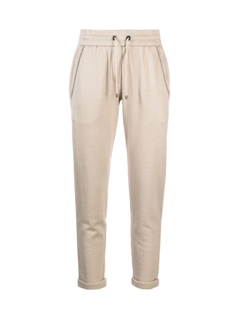 Brunello Cucinelli Cotton and silk blend trousers