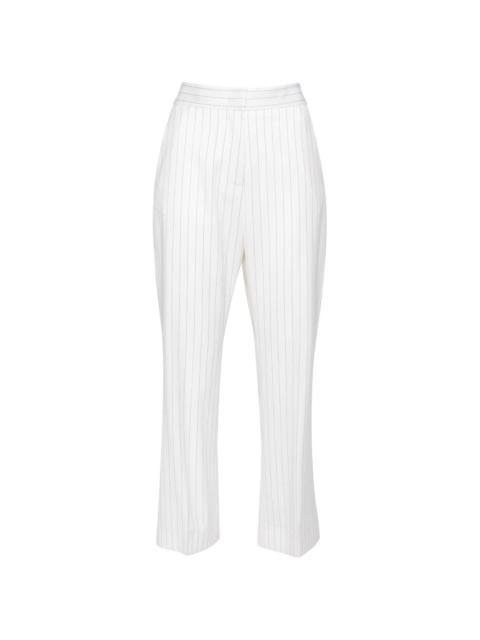 MSGM pinstripe-print cropped trousers