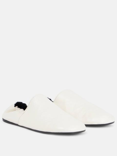 KHAITE Banks leather slip-on shoes