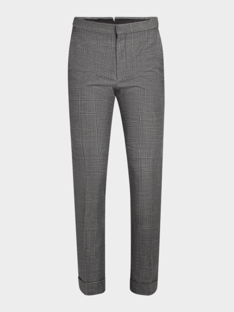 Men's Dyllan Wool Check Trousers