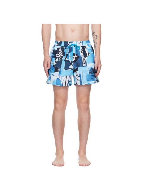 Paul Smith Blue Tropical Floral Swim Shorts