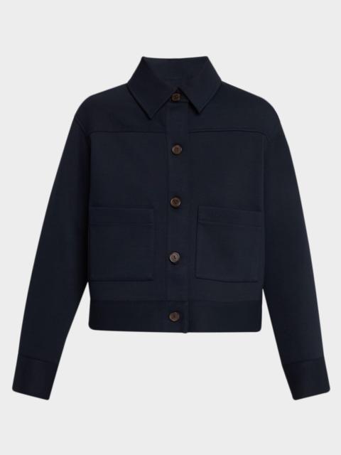 Vince Cropped Patch Pocket Jacket