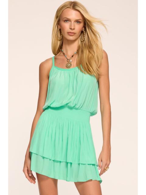 RAMY BROOK Evelynn Smocked Waist Mini Dress