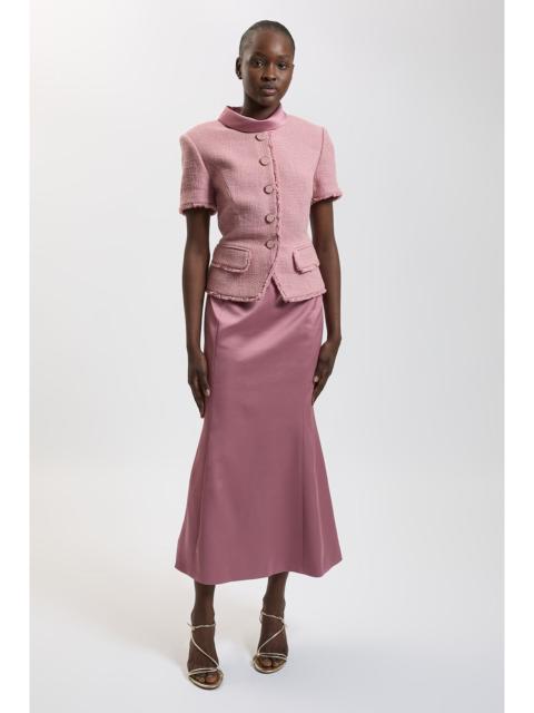 KAREN MILLEN Petite Texture Tweed Maxi Dress