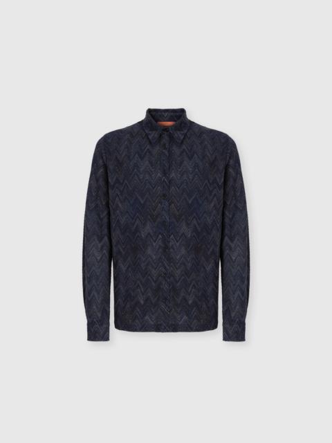 Missoni Striped wool and viscose knit shirt