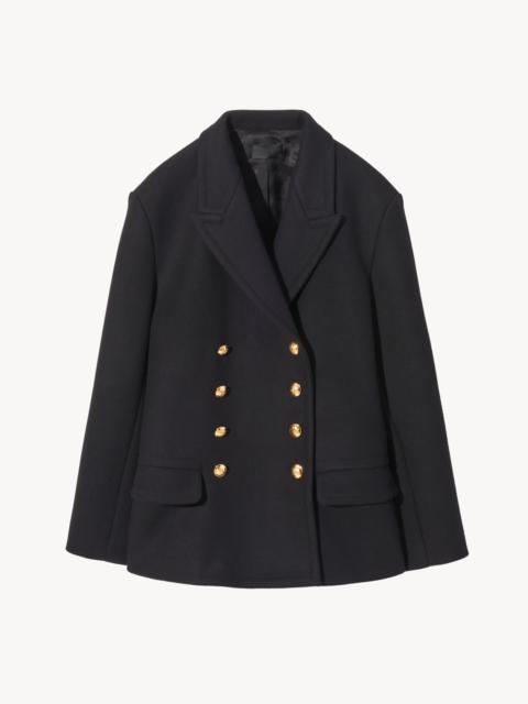 NILI LOTAN PASCAL DB BREASTED SHORT COAT