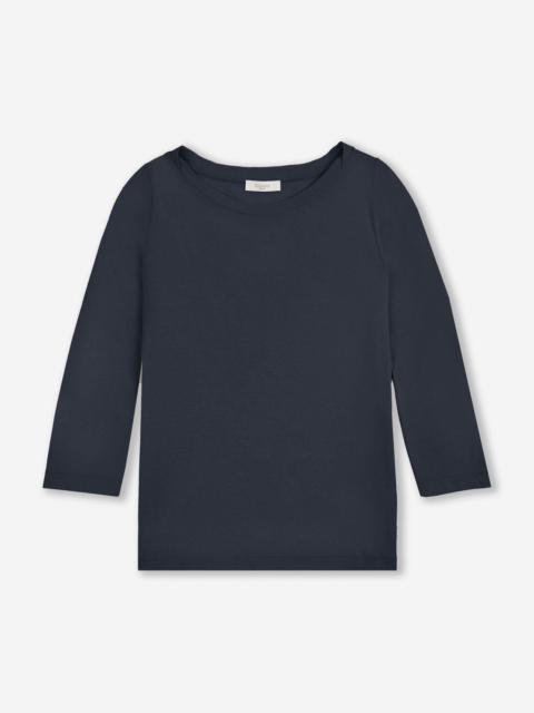SLOWEAR Regular fit jumper with boat neckline in organic IceCotton