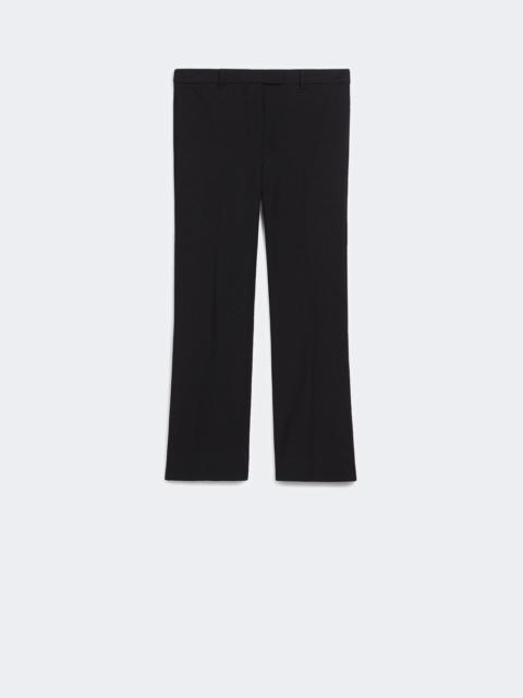 'S Max Mara Stretch cotton-blend trousers - BLACK