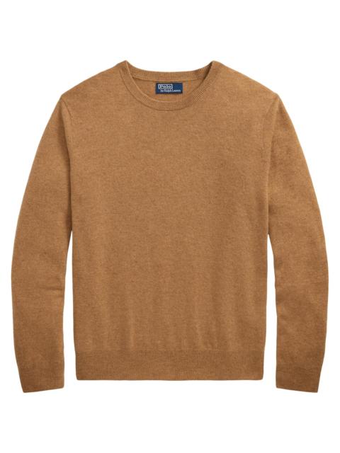 Polo Ralph Lauren Men's Washable Cashmere Crewneck Sweater - Brown Sugar Melange