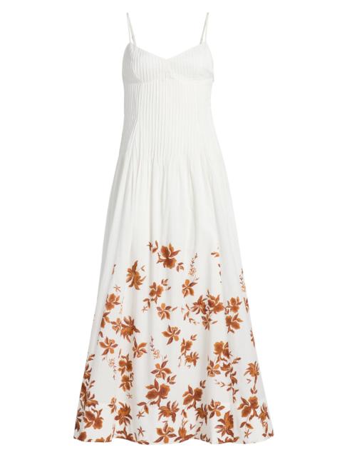 HEMANT & NANDITA Women's Floral Cotton Maxi Dress - Ivory