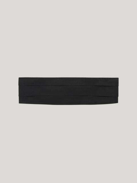 Canali BLACK SILK CUMMERBAND - EXTRA LARGE