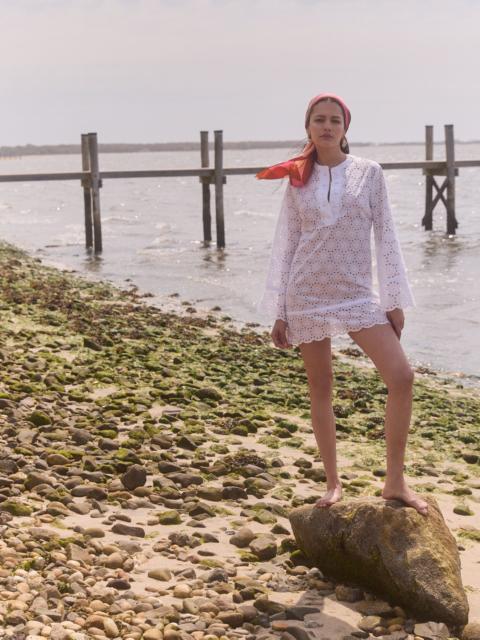 Hill House Home The Attica Dress - White Sand Dollar Broderie