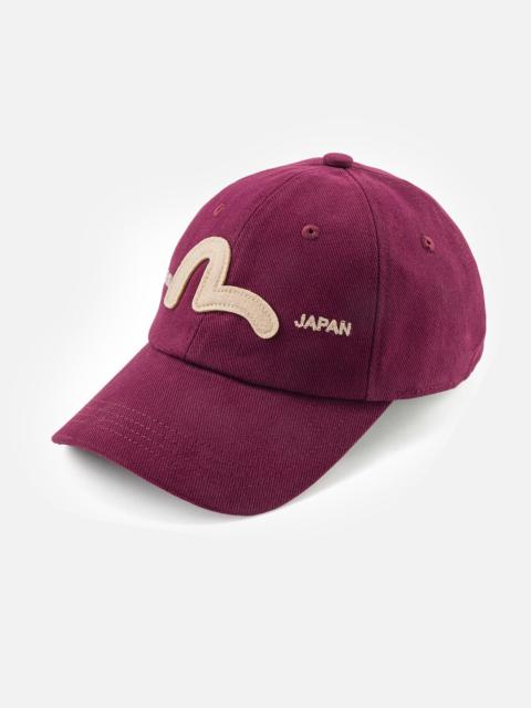 EVISU Seagull Logo Patch Baseball Cap
