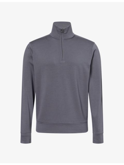 ORLEBAR BROWN Isar Half-Zip Merino-Wool Sweatshirt