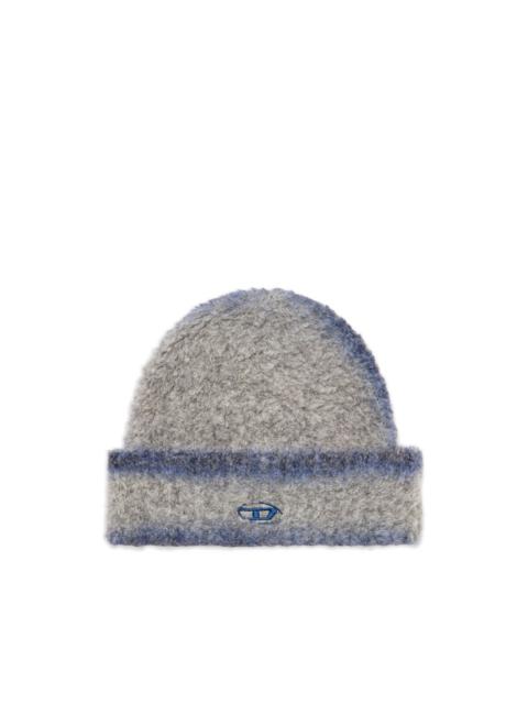 Diesel logo-embroidery beanie hat