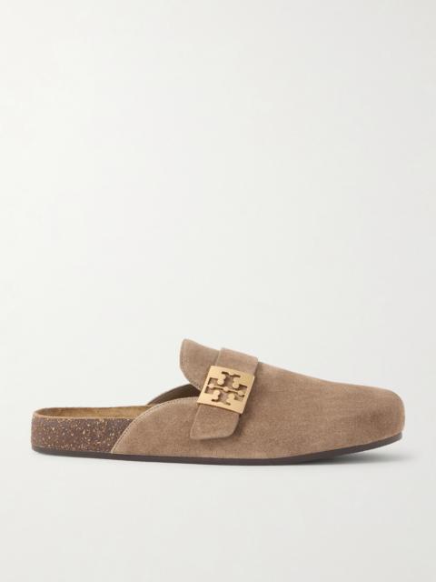TORY BURCH Mellow Embellished Suede Clogs