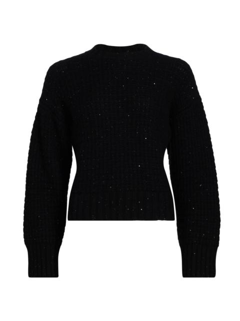 FABIANA FILIPPI Women's Sequin Square Stitch Wool-Cashmere Sweater - Ardesia