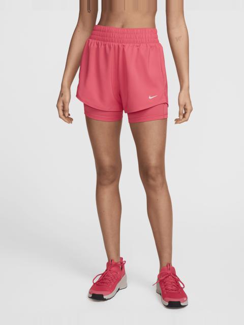 Nike One Women's Dri-FIT High-Waisted 3" 2-in-1 Shorts