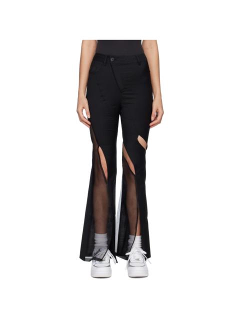 FENG CHEN WANG 검정 Cutout 바지